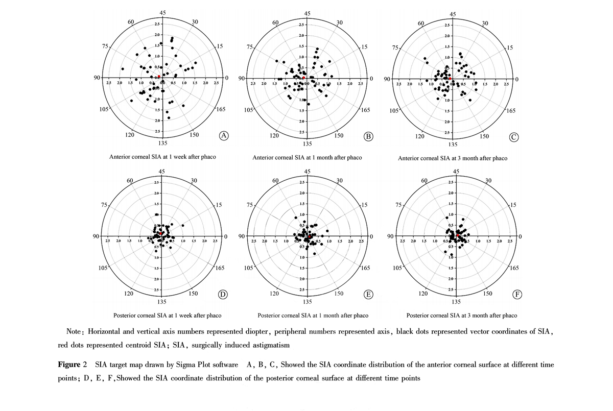 Analysis on the changes of surgically induced astigmatism and anterior segment parameters after phacoemulsification