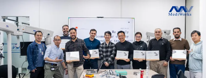 MediWorks Shines at DenTech China 2025: Debuting SM623D Dental Microscope to Link Global Dental Professionals